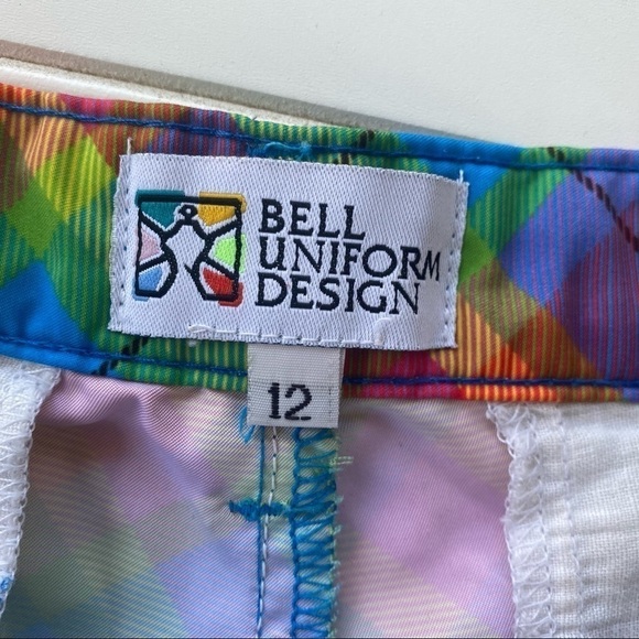 Rainbow plaid Shorts Size 12 - Picture 7 of 11